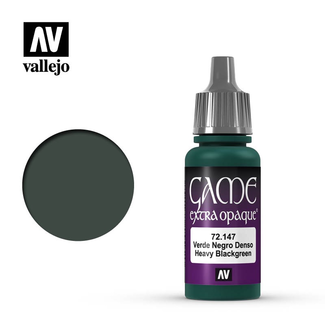 VALLEJO AV 72.147 Vallejo Game Colour Extra Opaque Heavy Blackgreen 17 ml