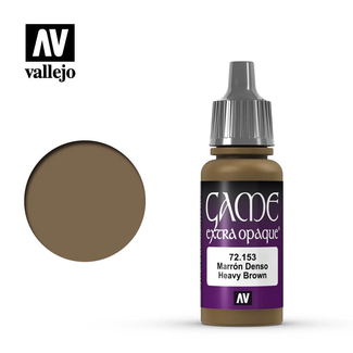 VALLEJO AV 72.153 Vallejo Game Colour Extra Opaque Heavy Brown 17 ml