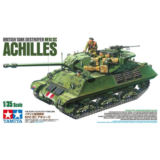 TAMIYA BRITIISH TANK DESTROYER M10 IIC ACHILLES 1/35 TANK KIT