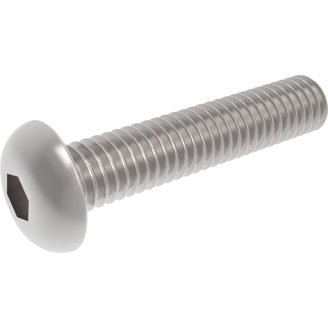 HY BUTTON HEAD SCREW WITH HEX HEAD 3MM X 50MM  ( 10PK )