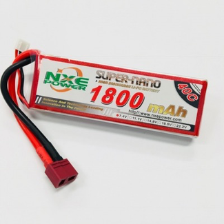 NXE POWER NXE POWER 7.4V 1800MAH 40C SOFT CASE LIPO WITH DEANS PLUG