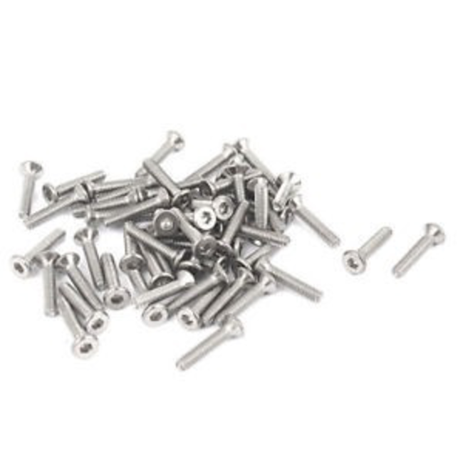 ACE COUNTERSUNK SCREW WITH HEX HEAD 2MM X 20MM ( 10PK )