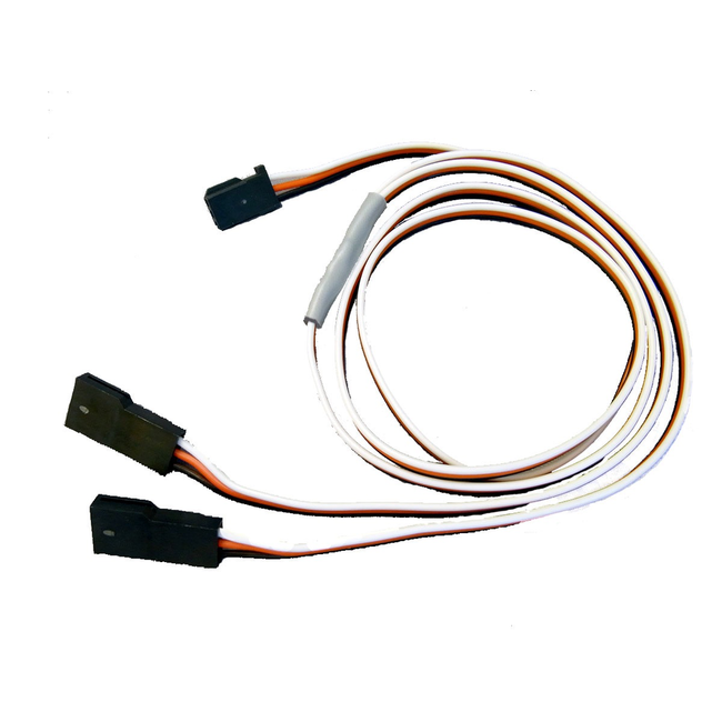 FUTABA Y LEAD S BUS 500mm OVERALL - 200mm TAILS