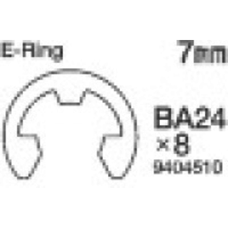 TAMIYA Tamiya 7mm E Ring 8pcs  Nitro Thunder