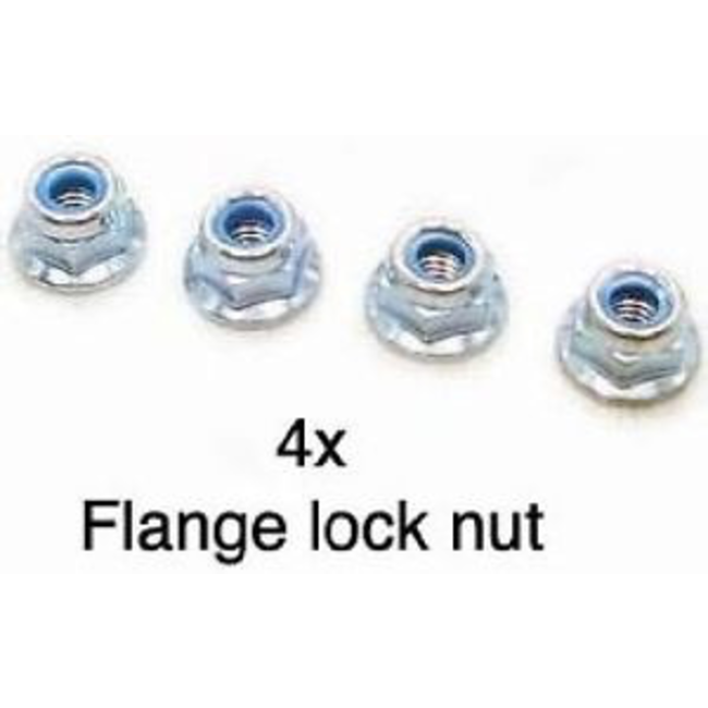 4mm Flange Lock Nut4 pack