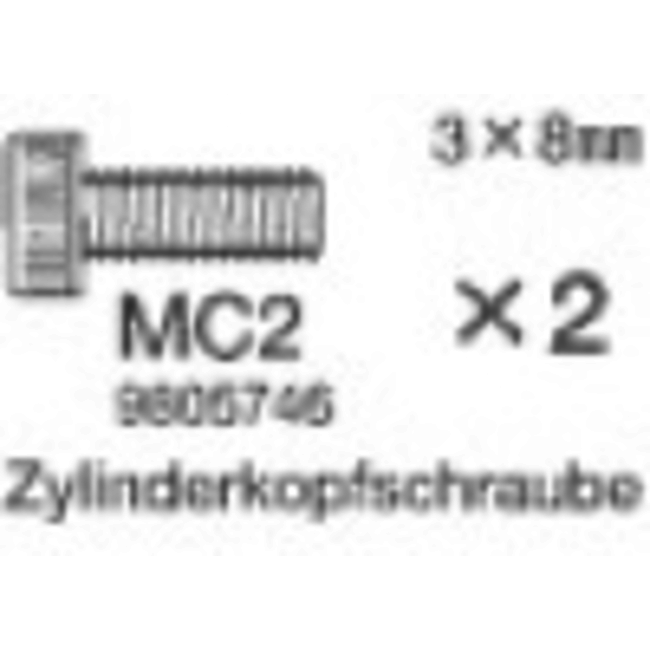 TAMIYA 3x8mm Cap Screw 2pcs
