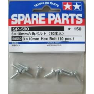 TAMIYA Tamiya 3x10mm Hex Bolt    (10)