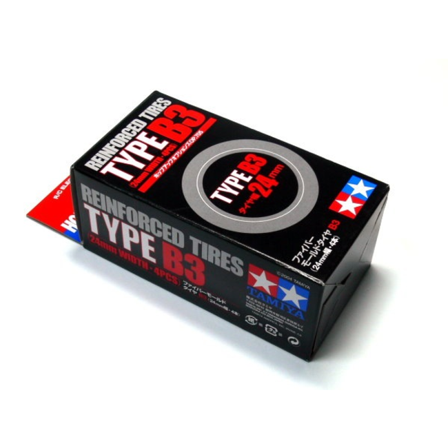 Tamiya 24mm Medium Narrow Reinforced Tyres ""B"" (4pcs)