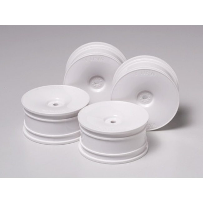 Tamiya 53914 RC White Dish Wheel 4pcs (26mm/Offset 0)
