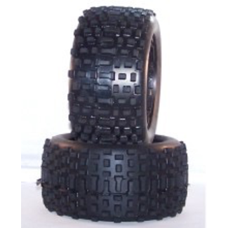 HOSTILE HOSTILE MXT KNOBBY REAR TIRE SET FOR HPI BAJA 5T HARD