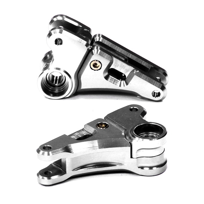 INTEGY BILLET MACHINED ALLOY MULTI SETTING 90-120 FRONT ROCKER FOR 1/10 E-REVO & REVO 3.3  T4129 BLUE