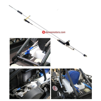 DDM DDM TEAM TWISTED RC YAMADUDE THROTTLE LINKAGE SET FOR HPI BAJA 5B/5T/5SC - BLACK  HT160