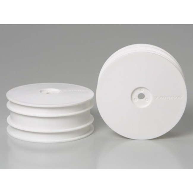 TAMIYA DB01 DISH WHEELS ( FRONT WHITE )