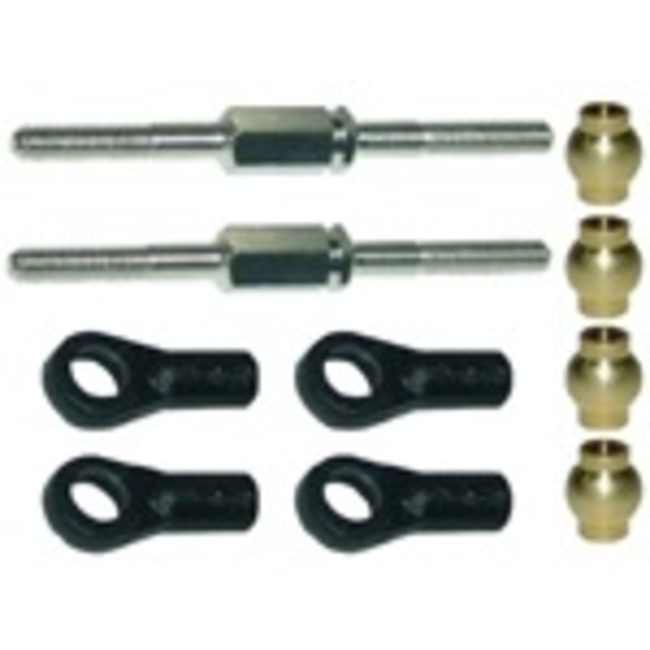 GV MODEL SERVO SAVER ROD SET LENGTH 46MM WITH BALL JOINTS