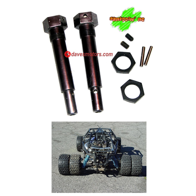SHREDDIN RC HPI BAJA DUAL WHEEL ADAPTER KIT