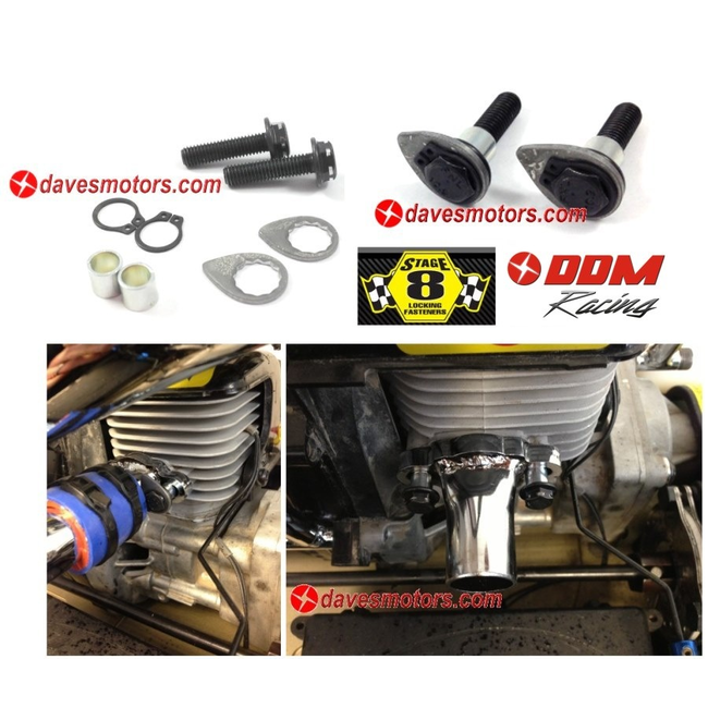 DDM STAGE 8 LOCKING FASTNER EXHAUST BOLT SET FOR R/C EXHAUST MANIFOLDS