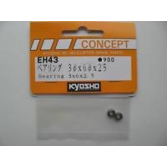 KYOSHO EH43 BEARINGS 3 X 6 X 2.5 CONCEPT