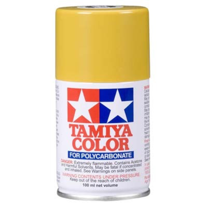 TAMIYA TAMIYA PS56 MUSTARD YELLOW POLYCARBONATE SPRAY PAINT www