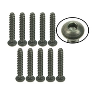 INTEGY 3RACING M3x18 titanium button head hex socket self tapping screws