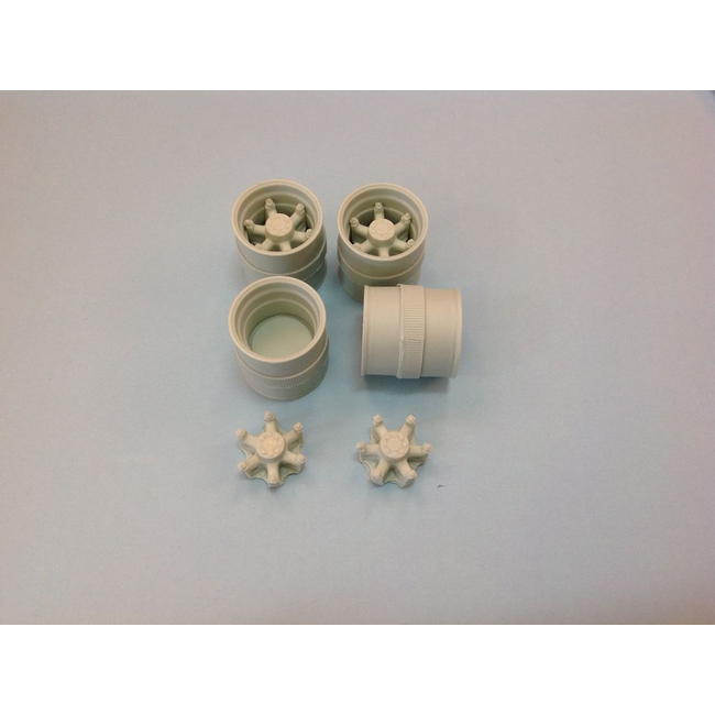 AUSLOWE RIM REAR STANDARD DRIVE DUELS 6 SPOKE TANDEM AXLE SET 1/25