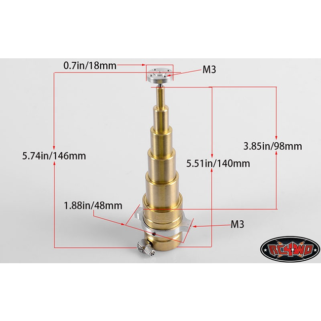 JDMODEL HYDRAULIC 1/14 TELESCOPIC  ACTUATION STARTER KIT SYSTEM 2  SUITS TAMIYA TRACTOR TRUCKS