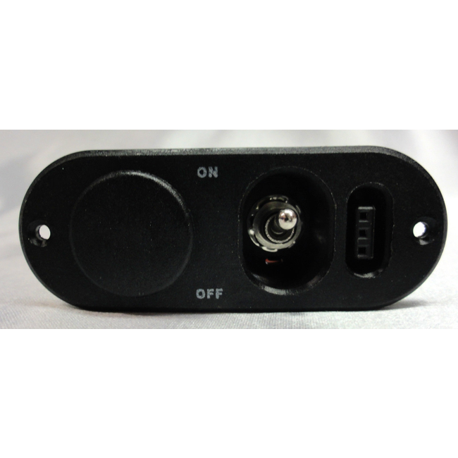 HY Heavy Duty RX Switch Charge Port & Fuel Dot Blank BLACK