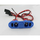 HY Heavy Duty RX Twin Switch Charge Port & Fuel Dot blank LEADS 40cm, BLUE