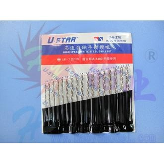 HY MODEL ACCESSORIES HY High Speed White Steel Drill Kit 1.6mm~3.2mm (17pcs)