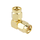 Gold Plated SMA Male to SMA Male Adapter with 90 Degree