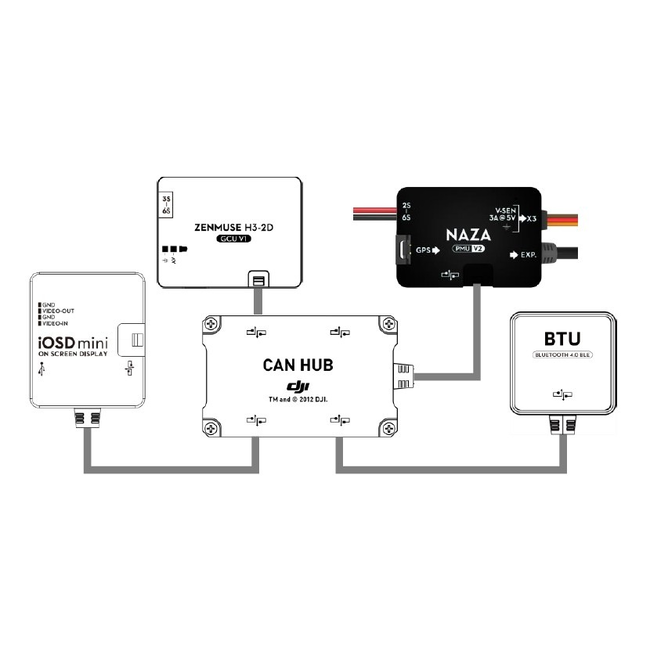 DJI CAN HUB  USED FOR CONNECTING MULTIPLE DJI DEVICES