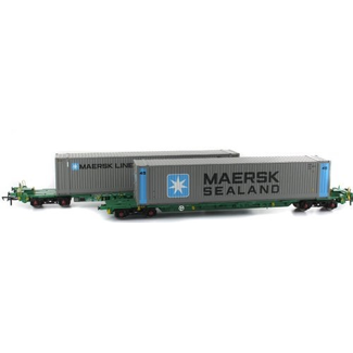 BACHMANN Intermodal Bogie Wagons With Two 45ft Containers 'Maersk'