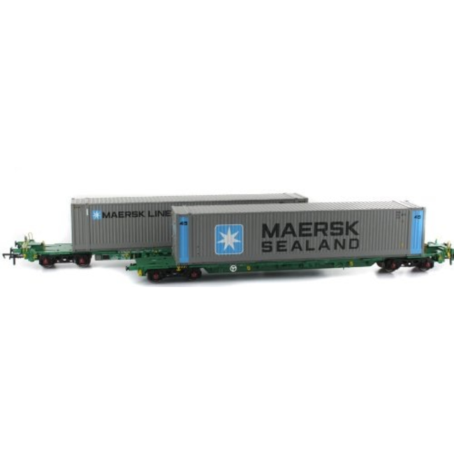 Intermodal Bogie Wagons With Two 45ft Containers 'Maersk'