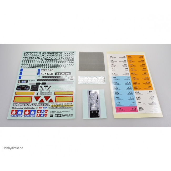 TAMIYA STICKER KIT FOR MAN TGX  1/14
