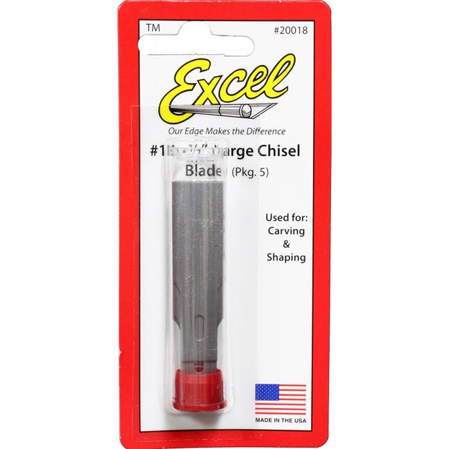 EXCEL #18 1/2'' LARGE CHISEL BLADE 5PK