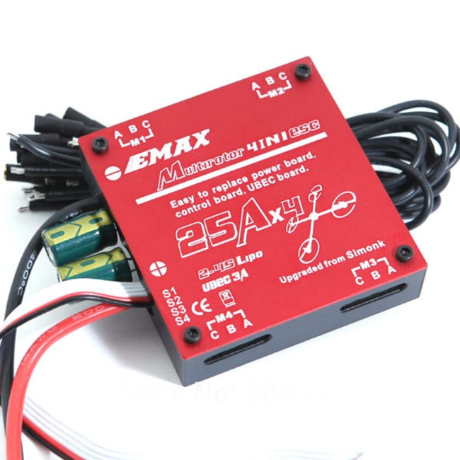 EMAX 650MM MULTIROTOR COMBO INCLUDES 4X MT3506 MOTORS AND 1 25A 4IN1 ESC