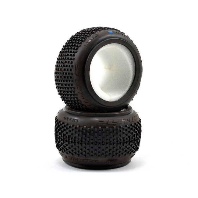 PRO LINE Crime Fighter 2.2" 4WD M4  (Super Soft) Off-Road Buggy Front Tires with white foam inserts