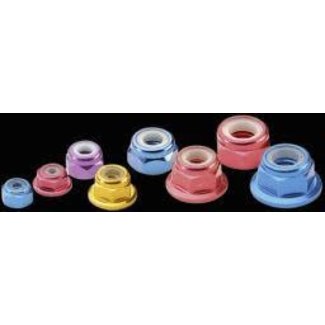 ANSMANN ANSMANN ALUMINIUM NYLON NUTS WITH FLANGE 2.0MM PURPLE