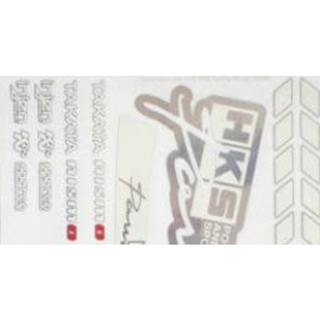 FACE-WORX  1/10 PRINTED & CUT DECALS S13 HKS  DRIFT  (FULL COLOUR) 1 SHEET
