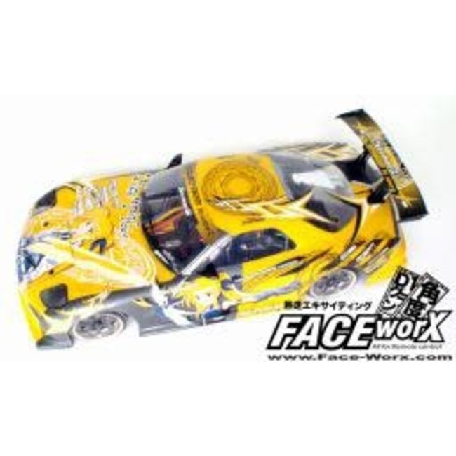 FACE-WORX 1/10 PRINTED & CUT DECALS STRIKERS DRIFT (FULL COLOUR) 4 SHEETS