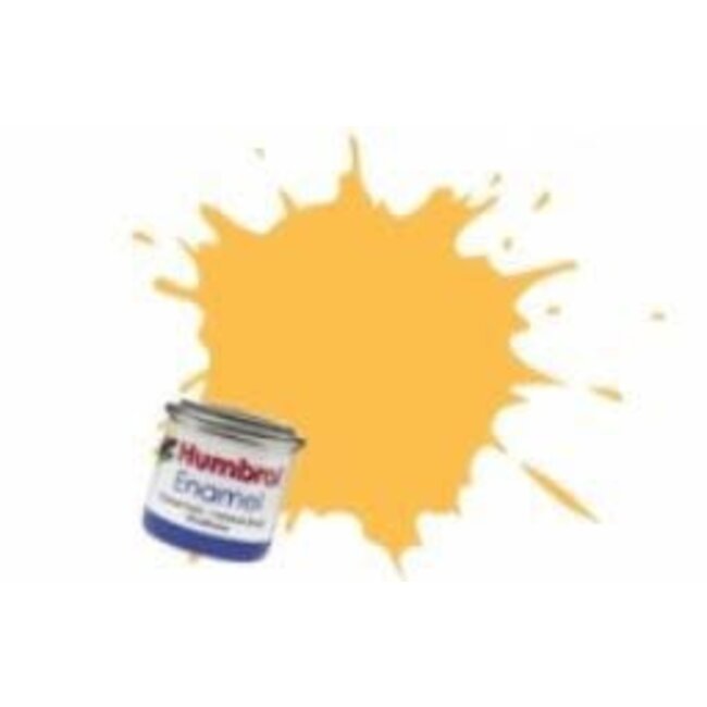 #24 HUMBROL ENAMEL 14ML MATT TRAINER YELLOW  # 24