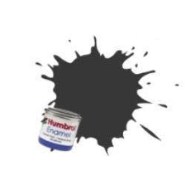 #33 HUMBROL ENAMEL 14ML MATT BLACK  # 33