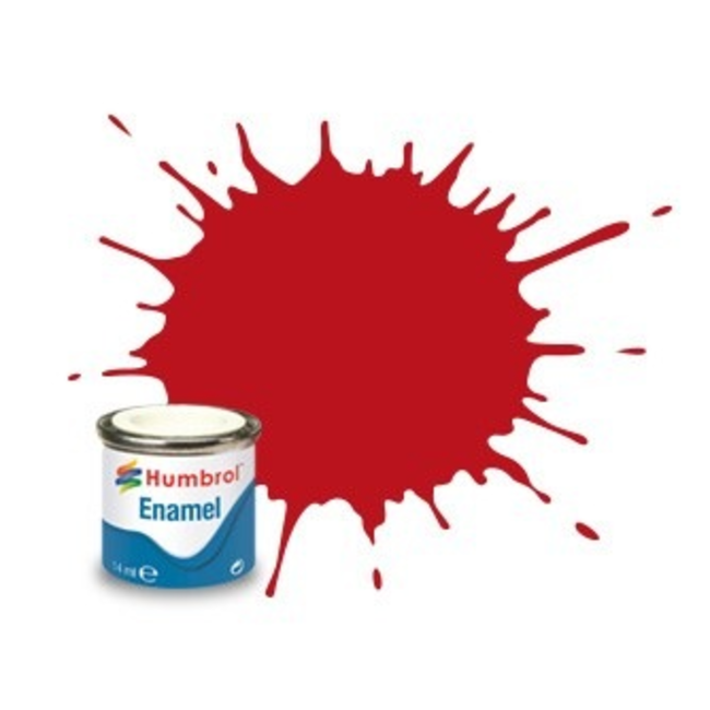 #60 HUMBROL ENAMEL 14ML MATT SCARLET  # 60