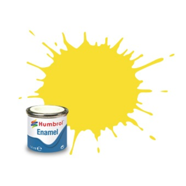 #69 HUMBROL ENAMEL 14ML GLOSS YELLOW  # 69