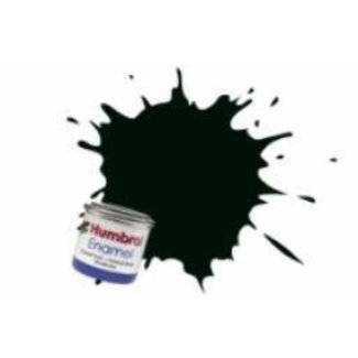 HUMBROL #91 HUMBROL ENAMEL 14ML MATT BLACK GREEN  # 91