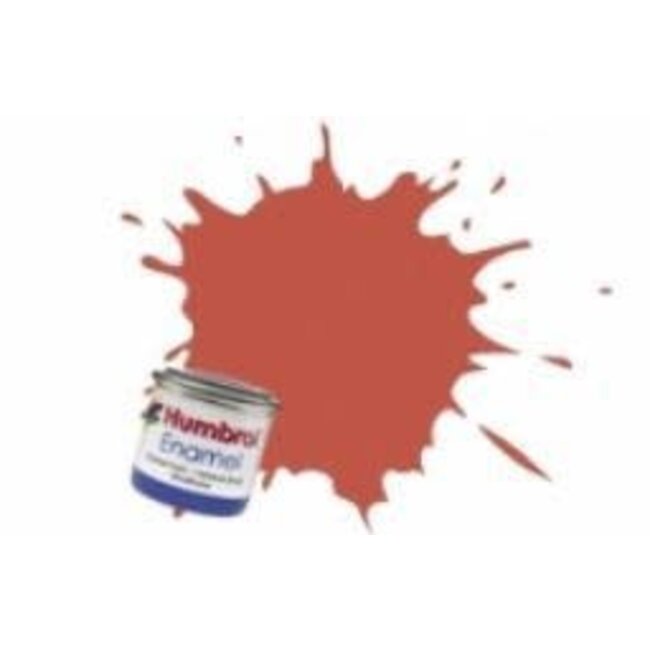 #100 HUMBROL ENAMEL 14ML MATT RED BROWN  # 100