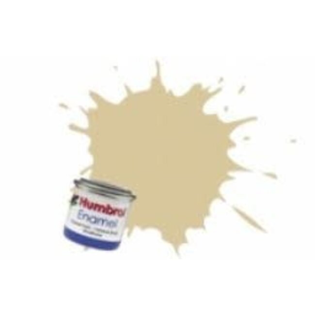 #121 HUMBROL ENAMEL 14ML MATT PALE STONE  # 121