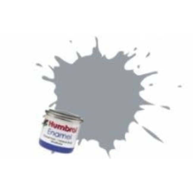 #165 HUMBROL ENAMEL 14ML SATIN MEDIUM SEA GREY # 165