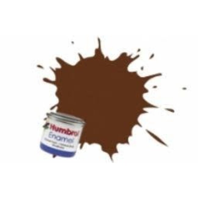 #160 HUMBROL ENAMEL 14ML MATT GERMAN CAMOUFLAGE RED BROWN  # 160