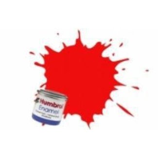 HUMBROL #1321 HUMBROL ENAMEL 14ML  CLEAR RED  # 1321