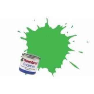 HUMBROL #208 HUMBROL ENAMEL 14ML GLOSS FLOURSCENT SIGNAL GREEN  # 208